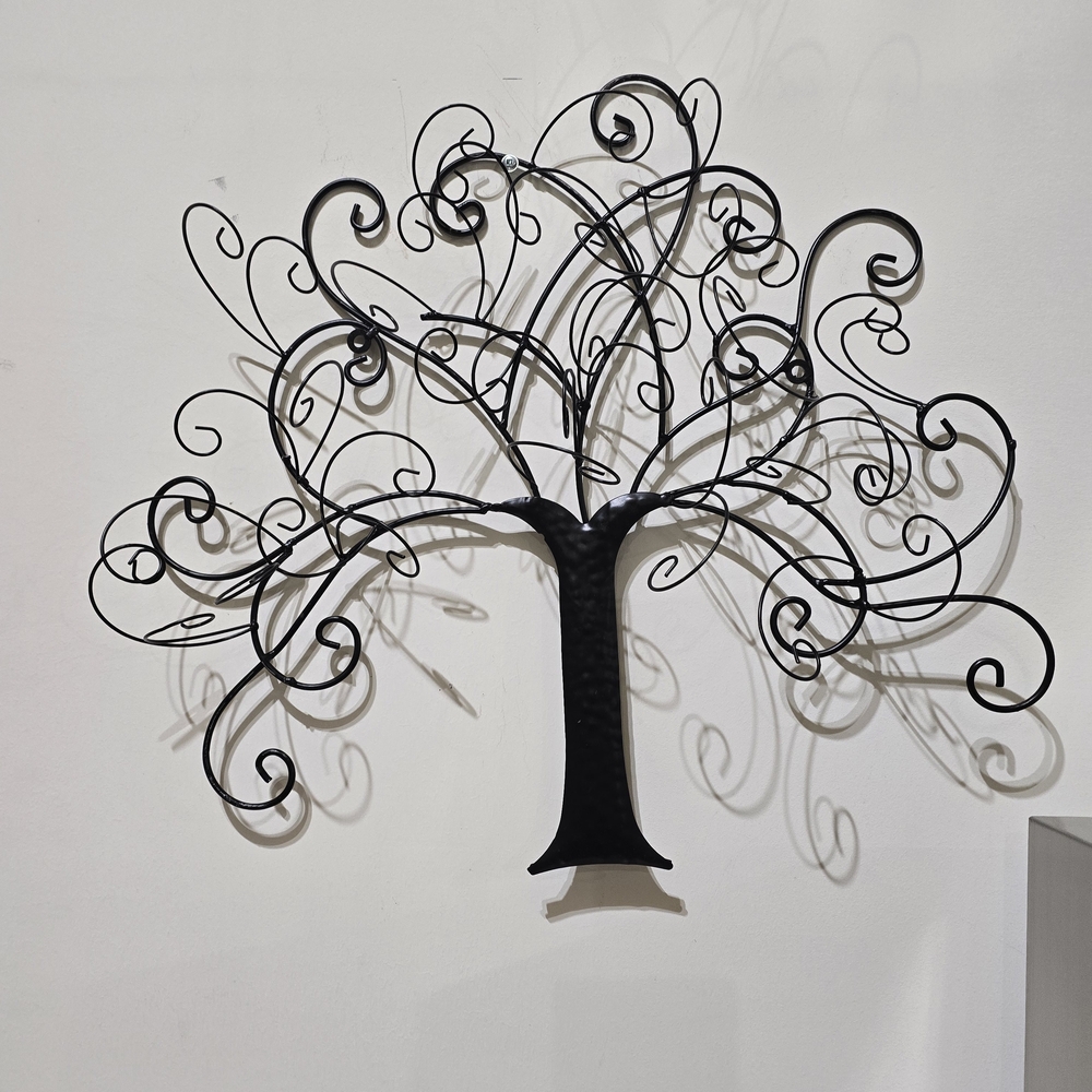 Black Metal Tree Wall Art, 18x16x3 - Picture 14 of 16